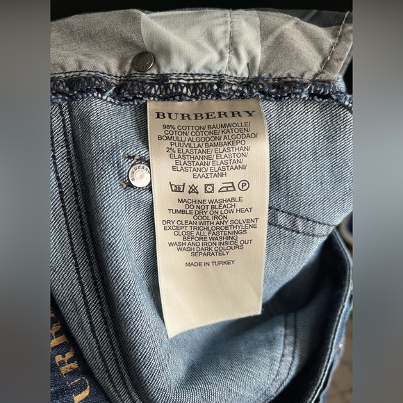 Burberry Brit Skinny Leg Jeans w/ Zipper Accents - Picture 8 of 8